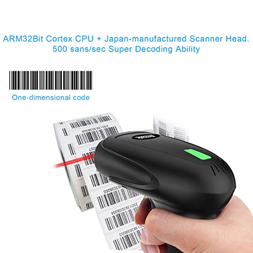 Usb Wireless Barcode Scanner With Stand,Symcode Barcode Scanner Wireless Versatile 2-In-1 (2.4Ghz Wireless+Usb 2.0 Wired) Rechargeable Cordless 1D Barcode Reader Usb Handheld Bar Code Scanner Wireless #TOP1