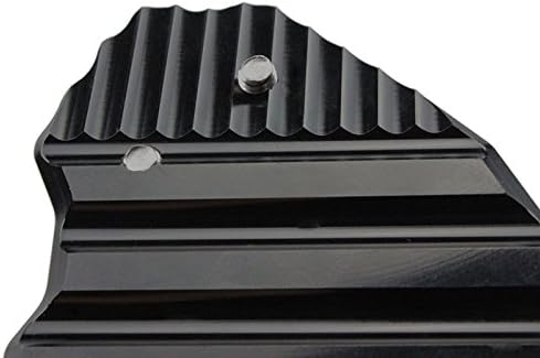 FXCNC Racing Aluminum CNC Motorcycle Side Stand Plate Kickstand Extension Pad Compatible with B.M.W F800R 2009-2014, HP2 Sport 2008-2010, R1200S 2006-2008