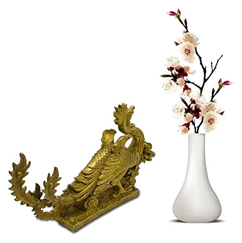 Statue phénix laiton décoration table sculpture fait main