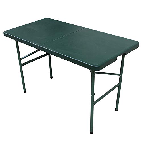 Alppq Mesa plegable y para uso general Mesa de entrenamiento para el trabajo de campo exterior Mesa plegable portátil Mesa de entrenamiento ArmyGreen Rectángulo multiuso Mesa plegable personal Banquet