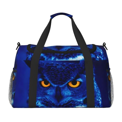 Sac pour articles personnels hibou bleu, la solution bagage cabine et sport adulte