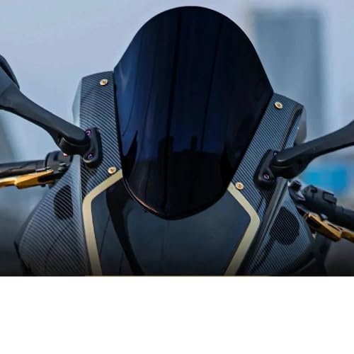 Pare-brise moto pour YZF-R3 YZF-R25 2019-2025 déflecteur de vent en acrylique noir haute résistance - 3