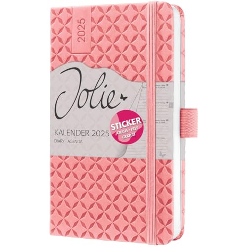 SIGEL Jolie A6 Terminplaner 2025 Rosa