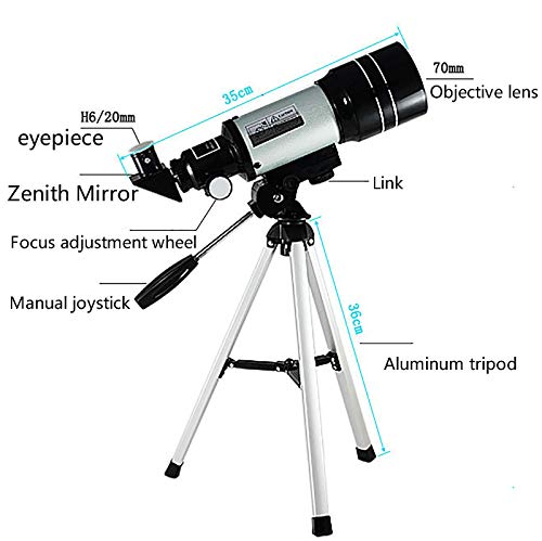Telescopio astronómico refractor 70mm para principiantes miniatura 4