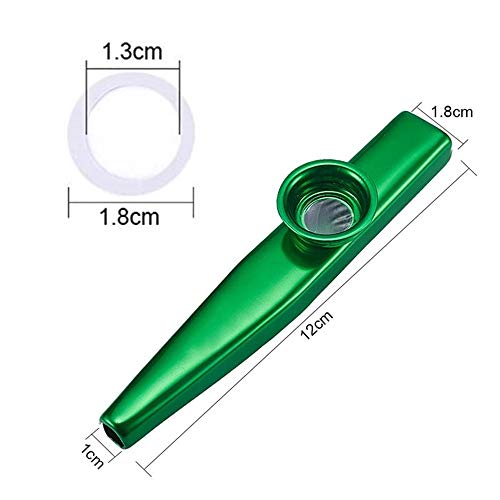 Kazoo en métal et diaphragme à 20 membranes, kazoo en alliage d’aluminium avec boîte cadeau vintage, lot d’instruments… - Les Beatles, Paul McCartney, John Lennon, RIngo Starr, George Harrison Kazoo en métal et diaphragme à 20 membranes, kazoo en alliage d'aluminium avec boîte cadeau vintage, lot d'instruments… – Image 3