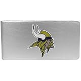 NFL Minnesota Vikings Unisex Siskiyou Sporslogo Money Clip, Brushed Metal, One Size