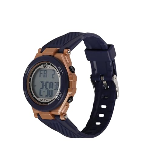 Image of Zoop Digital Watch with Rose Gold Case, Digital Dial & Blue Strap for Boys Kids, from House of Titan - 16047PP01