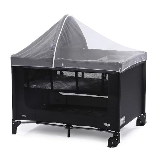 Berço Cosco Kids, Happy, Preto Mescla