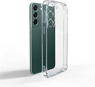 Zore Galaxy ile uyumlu S22 Kılıf Zore 2mm Anti Shock Silikon Renksiz