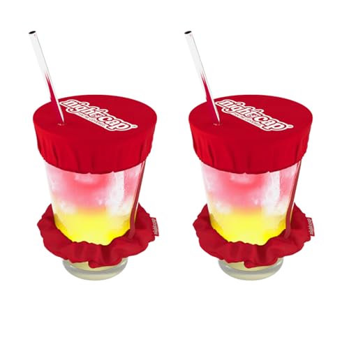 NightCap Drink Cover Scrunchie, Anti Spiking Drink Protector, Reusable Cup Cover for Bars,...