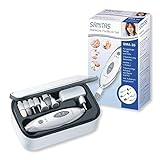 Sanitas SMA 35 elektrisches Maniküre-/ Pediküre-Set, mit 7 Nagelpflege-Aufsätzen, weiß/silber
