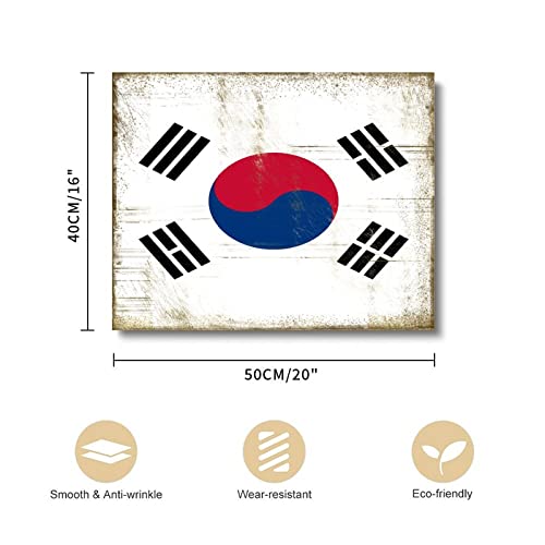 Lienzo con bandera nacional de Corea del Sur Yelolyio cuadro contemporaneo para pared 2