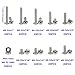 HVAZI #6-32 UNC Button-Head Socket Cap Screws/Bolts Nuts Assortment Kit;304 Stainless Steel;Screws Lengths from 3/16