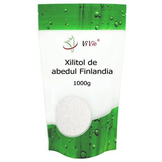 Azucar de Abedul Vivio. Xilitol Genuino de Finlandia. 100% Natural. Envase Autocierre. Pack Ahorro de 1 Kg