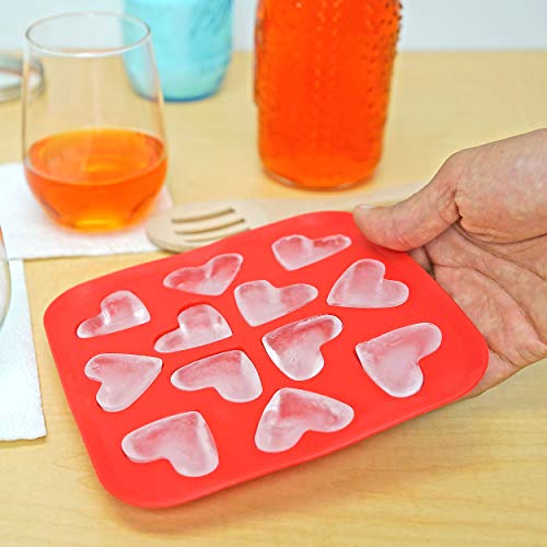 Fairly Odd Novelties Ice Cube Tray, One Pack, Red Hearts #TOP4