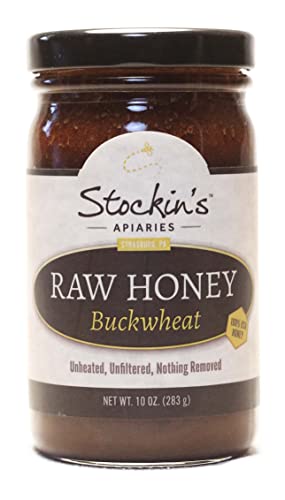 Miel cruda de trigo sarraceno Stockin's Apiaries 10 oz
