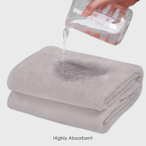 Image of HOUSSE Premium Microfiber Bath Towel Large 75 * 150cm Quick Dry Towels for Women & Kids | Super Soft Plush 450 GSM | Ultra Absorbent for Home Swimming Sports & Travel (Atmostphere)