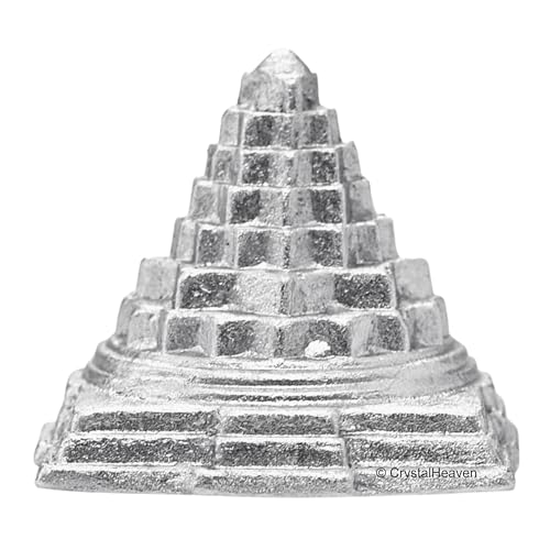 Crystal Heaven Parad Shree Yantra for Home Puja Pooja - 1.2" Merc...