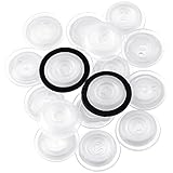 22 Pcs Replacement Valves for Coffee Canisters with 2 Rubber Rings PE Coffee Valve Canister Filter Set Degassing One Way Breather Valve for Coffee Bean Container Coffee Bag Food Bags