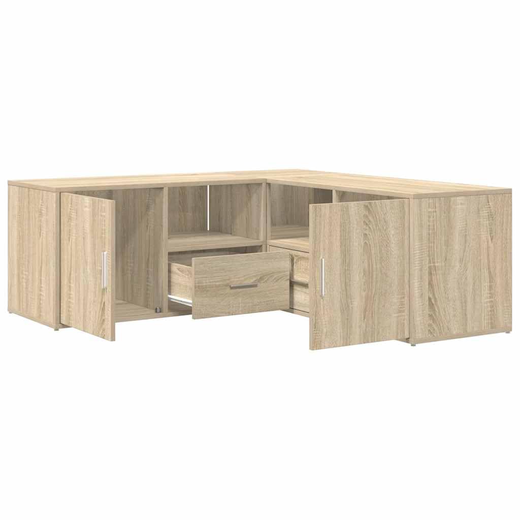 vidaxl armoire d'angle chêne sonoma