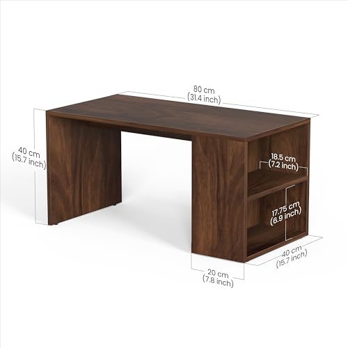 Image of BLUEWUD Tayvue Engineered Wood Coffee Center Sofa Tea /Teapoy Console Table for Sofa Set Living Room Home Hall (Brown Maple)