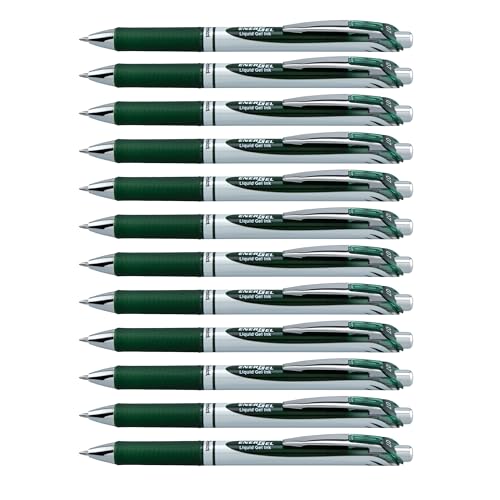 Stylos à encre gel Pentel EnerGel XM BL77 vert forêt pour organiser vos carnets de notes