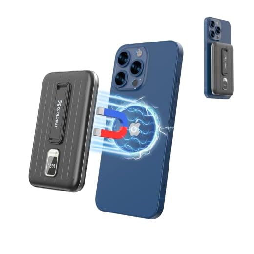 Coolreall Batería Externa Inalámbrica 10000mAh, Power Bank Wireless 22.5w Cargador Carga Rápida, Cargador Portátil con Tecnología Magnética Mejorada 2023, Compatible con iPhone 13&12/Pro/Pro MAX/Mini