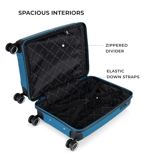 Image of Stony Brook by Nasher Miles Axis Hard-Sided Polypropylene Cabin Luggage Teal 20 inch |55cm Trolley Bag