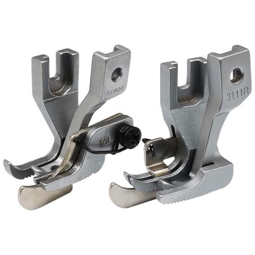 2 Piezas Pie Caminador de Costura 3mm con Guía para Máquina miniatura 1