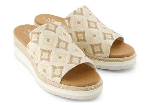 Espadrilles mules TOMS Margot beige évite les douleurs d'été