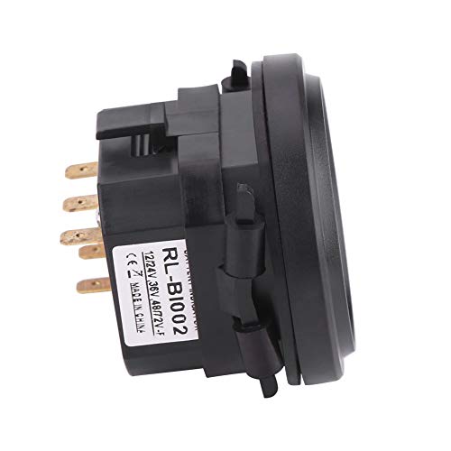 Qiilu Led Battery Indicator Meter, 12V 24V 36V 48V 72V Led Digital Battery Indicator Meter Gauge Charge Status Monitor Compact Tester For Carts Forklift Car Scooter Motorcycle #TOP5