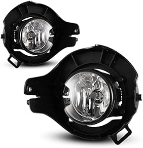 Fog Lights compatible for 2005-2012 Nissan Pathfinder 2005 2006 2007 2008 2009 Nissan Frontier Driver Passenger Replacement Lamps Assembly