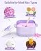 Silicone Wax Pot Warmer for Hair Removal, Foldable Hot Wax Melt Heater Machine for Hard and Soft Wax Beads, 18.6oz Electric Waxing Kit Silicone Bowl for Body Facial - Fast Heating, Easy to Clean