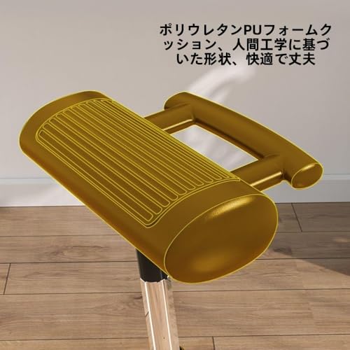 Zxyler 立ち作業に対応した高さ調整可能サポートチェア 立ち椅子 スタンディングスツール 立ち仕事用チェア スタンディングデスクに合わせて使える 健康的な姿勢を意識した作業用サポート 疲労軽減 [3]