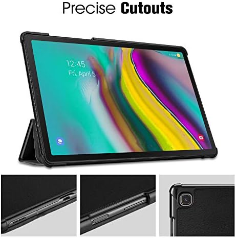 FINTIE SlimShell Case for Samsung Galaxy Tab S5e 10.5 Inch Tablet 2019 (SM-T720 / T725), Super Thin Lightweight Stand Cover with Auto Sleep/Wake Feature, Black