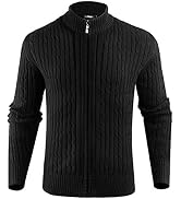 iClosam Mens Cardigan Thick Knitted 
