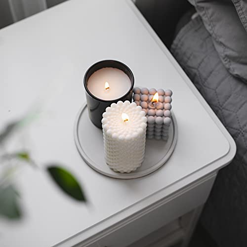 image for SUPMIND 12 Pack 10oz Glass Candle Jars with Lids and Sticky Labels, Em