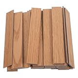 Toyvian Miniature Dollhouse Flooring 1 12 Scale DIY Floorboards with Realistic Grain Panels for Tiny Doll House Accessories and Craft Decoration