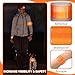 Halloscume 12 Pcs Reflective Arm Bands 15.75 in Reflective Snap Bands Slap Bracelets High Visibility Safety Ankle Strips Gift for Night Walking Cycling Running Jogging Hiking (Orange)