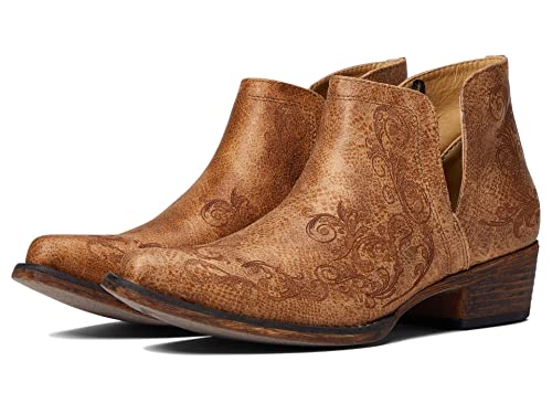 Image of ROPER Womens Ava Leopard Snip Toe Casual Boots Ankle Low Heel 1-2 inch