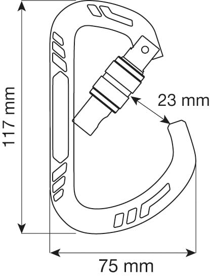 Image of Camp Guide XL Locking Carabiner - Screw Lock