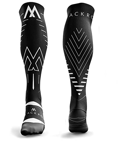 BLACKROX Chaussettes de compression Astropreform Wingrox Premiun - Chaussettes de compression - Pour course à pied, football, cyclisme, homme et femme, Black Wingrox, L/XL Cover