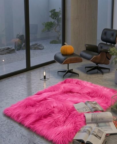 Image of Prokart Soft Faux Fur Fabric Cloth - 60 Inch Wide Pana | Fur Fabric Decorative Cloth for Crafting Soft Toys, Fancy Dress, Baby Photoshoot, Wedding Mandap & Party Decor (Light Pink, 2 Mtr)