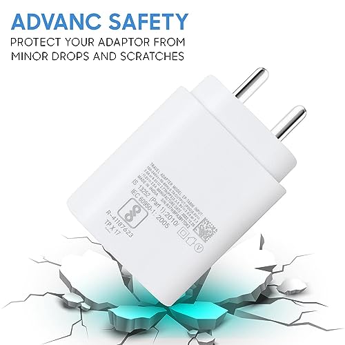 Image of 25W to 45W PD Superfast Charger for Vivo Y21T / Y 21 T Charger Original Travel Adapter Like Power Delivery 3.0 | USB Charger Type-C Port Super Fast Charging PD Charger With 1 Meter Type C to Type C USB Data Cable (45 W, SWPD, White)