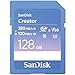Produktbild SanDisk Creator SD-UHS-II Speicherkarte 128 GB (Für DSLR- und Mirrorless-Kameras, 6K-Video, V60, UHS-II, 280 MB/s Lesen, RescuePRO Deluxe, Adobe Creative Cloud)