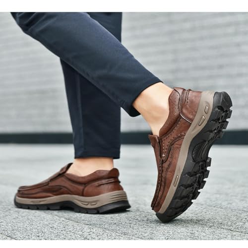 Camel Crown Men's Loafers Slip-on Loafers Leather Casual Walking Shoes Comfortable Work Office Wear Outdoors3