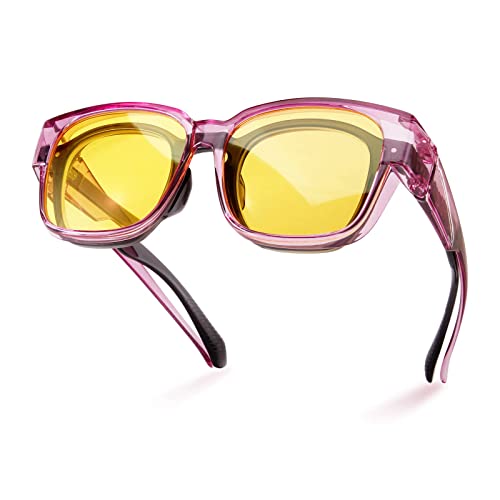 Bloomoak Polarized Oversized Night Driving Glasses 2024