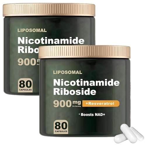 Integratore NAD+ Con Nicotinamide Riboside,NAD Nicotinamide Riboside Resveratrolo 900 Mg,o Alternativa All'integratore NAD Liposomiale,per Anti-invecchiamento,energia,concentrazione (2 pz)