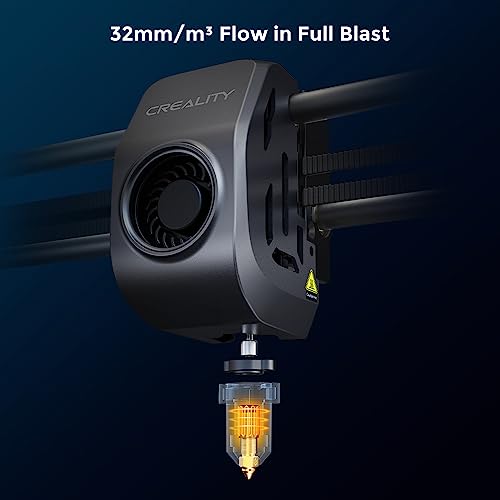 Creality K1 3D Printer with Auto Leveling 600mm/s Printing Speed 2000mm/s² Acceleration, 300℃ High-Temp 32mm³/s Flow Hotend Dual-Gear Direct Extruder Build Volume 8.66x8.66x9.84 inch
