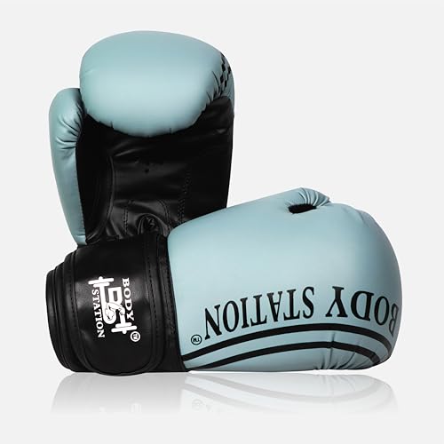 Image of Boxing Gloves - Faux Leather Training Gloves with Hook and Loop Velcro Closure for Long-Lasting Strength and Durability